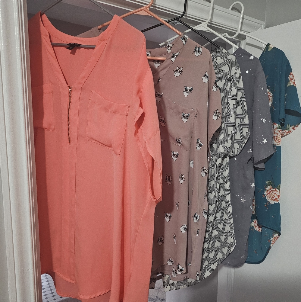 Torrid Harper and Georgette blouses